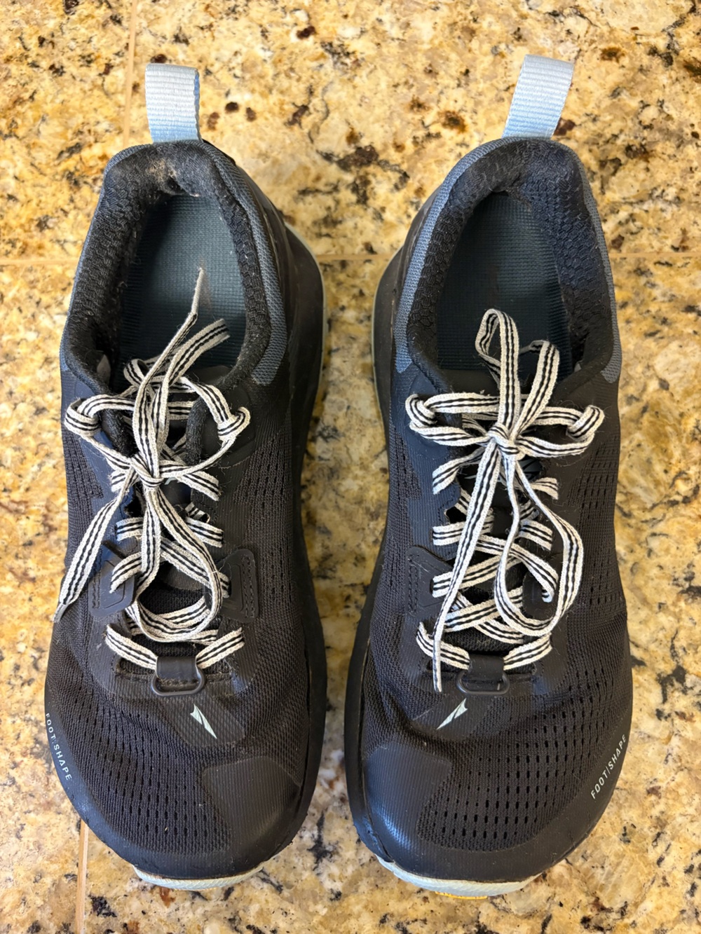 Altra Black Athletic Shoes with White Accents